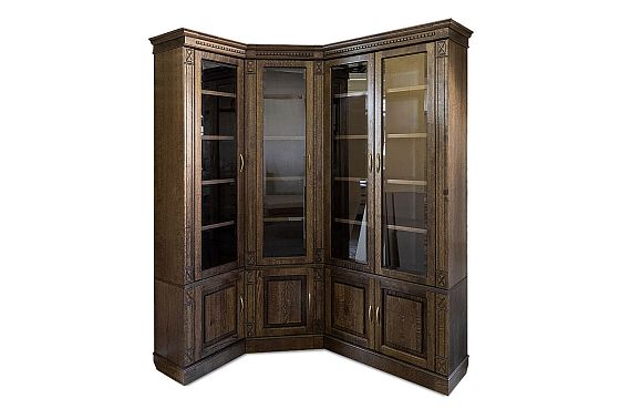 Набор мебели для библиотеки "Верди Люкс 2" массив и шпон дуба 4