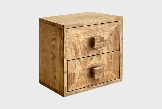 Модуль для стеллажей открытых "Cube Design" (с ящиками) массив дуба 4