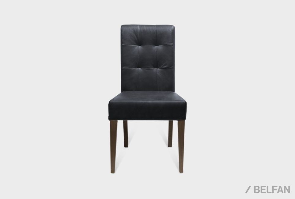 Стул "Берген" (кожа) массив дуба 1