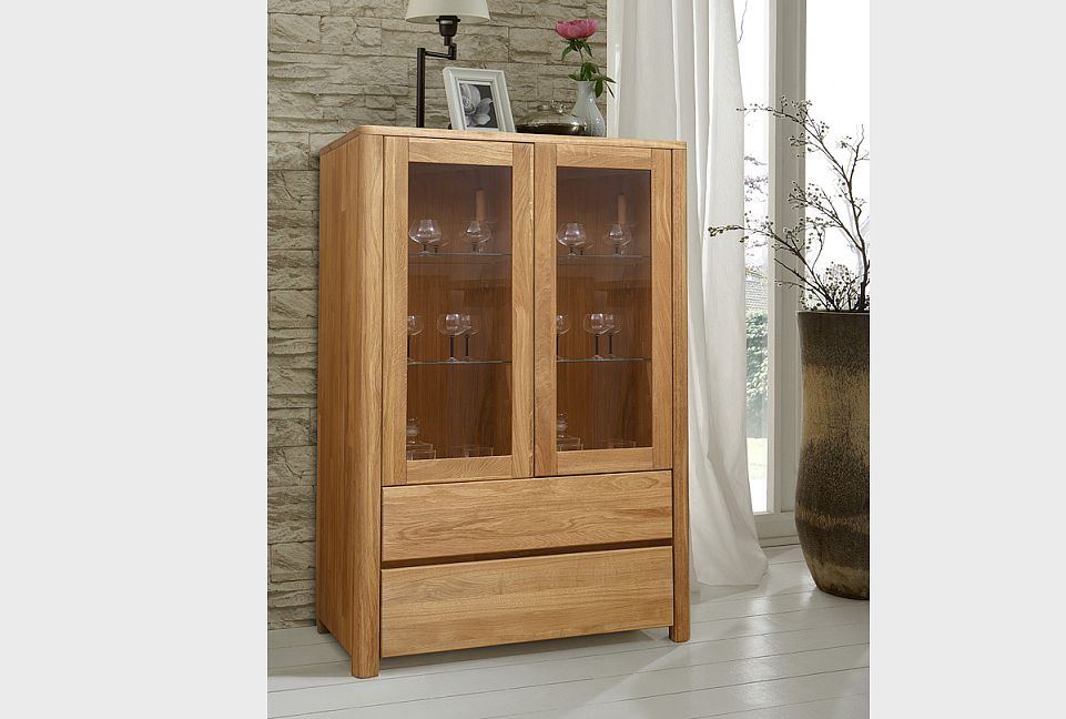 Тумба 2-х секционная "Норд" (высокая); 2 ящика; графит