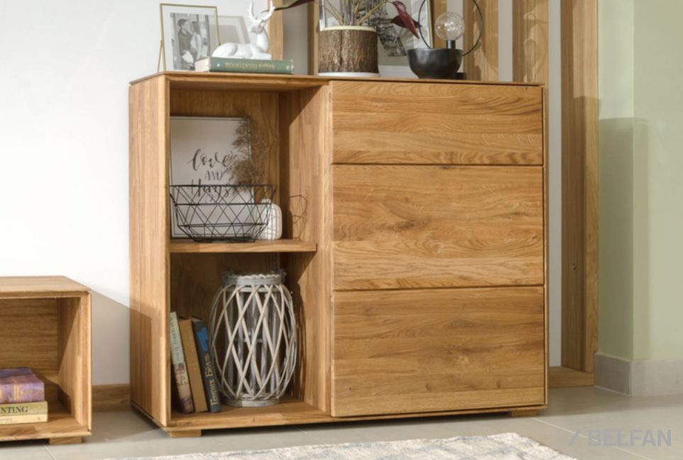 Тумба "Гринвуд" 2 (с нишей) массив дуба 9