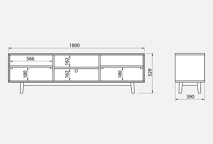 Тумба под ТВ навесная "Ирвинг"