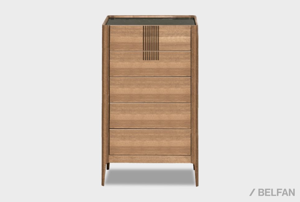 Комод "Бергамо" 5 (высокий) массив дуба 1