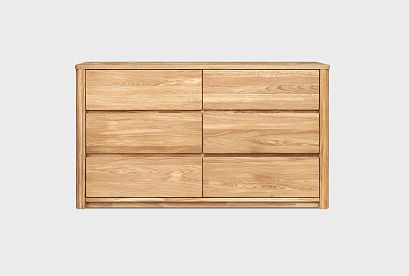 Комод 2-х секционный "Норд"; 6 ящиков; бейц-масло