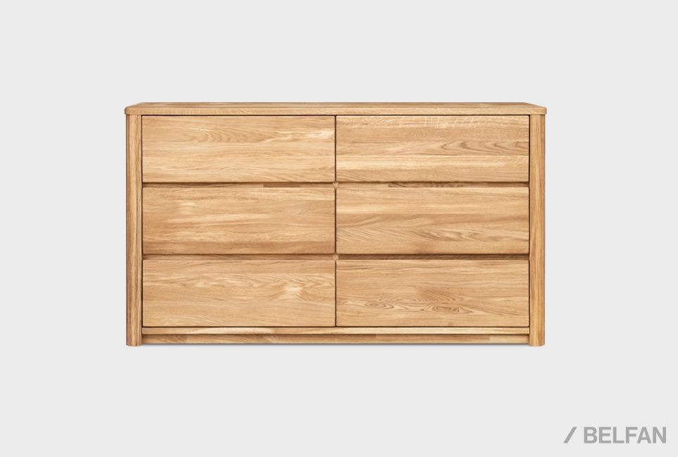 Комод 2-х секционный "Норд" массив дуба 2