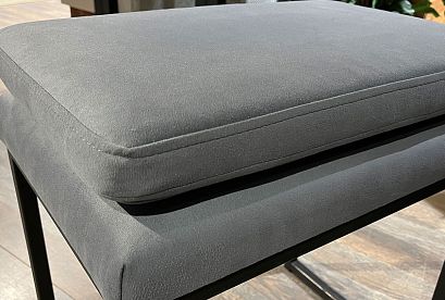 Банкетка "Арт" металл (маленькая); *КМ-009.224; черный; Velutto 32