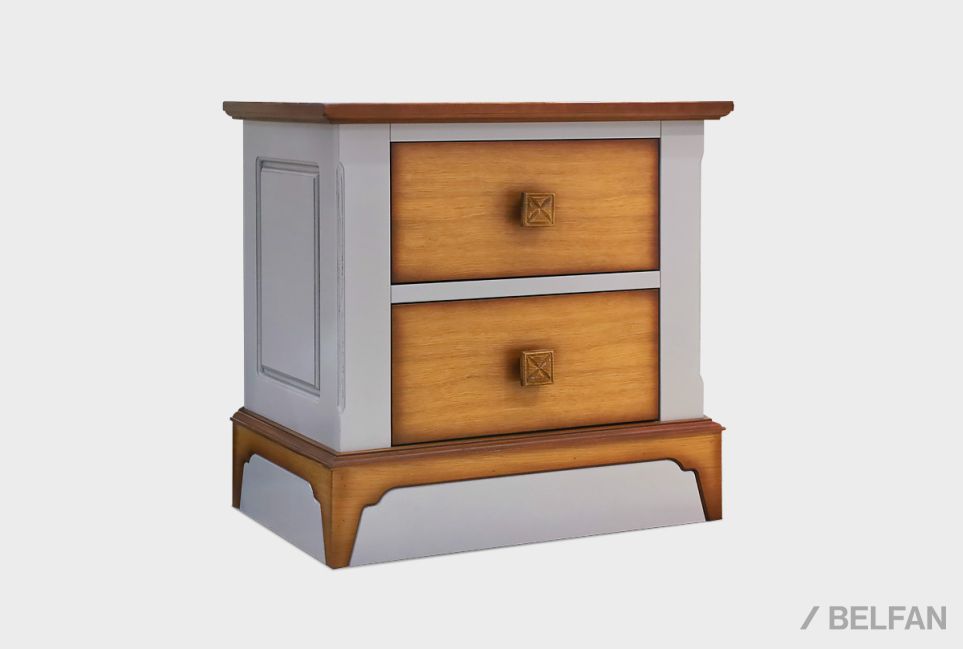 Тумба прикроватная "Бриансон" массив и шпон дуба, МДФ 1