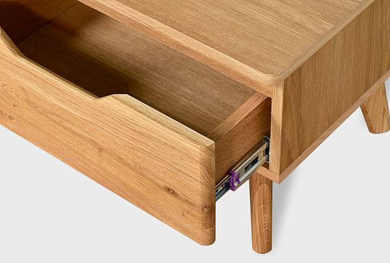 Тумба прикроватная "Элва" B-1 массив и шпон дуба 12