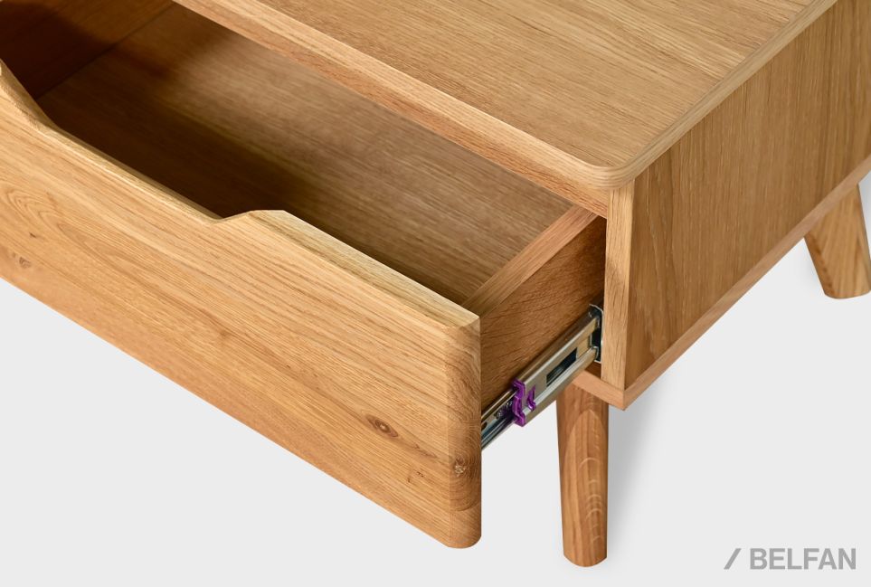 Тумба прикроватная "Элва" B-1 массив и шпон дуба 6