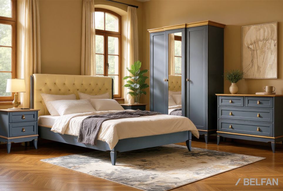 Кровать "Стюарт" (мягкое изголовье) массив и шпон дуба 6