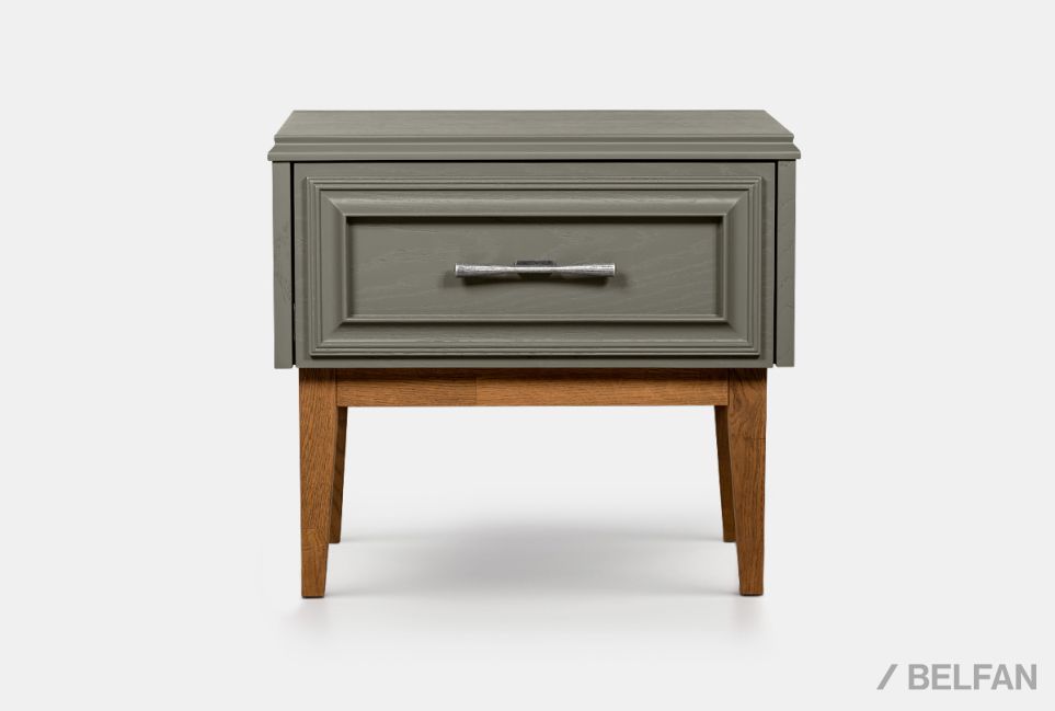 Тумба прикроватная "Сакраменто" массив и шпон дуба, МДФ 5