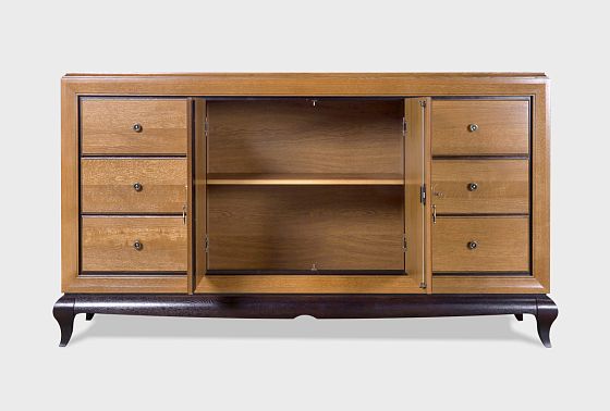 Тумба "Соната" 4 (с ящиками) массив и шпон дуба 9