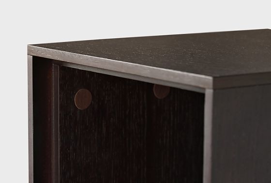 Шкаф настенный узкий "Монреаль" (правый) шпон дуба, МДФ 10