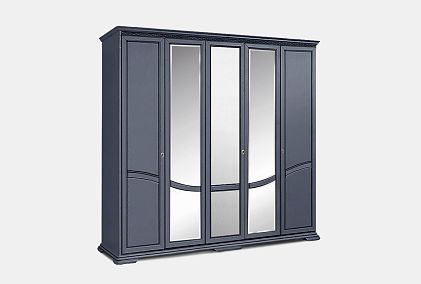 Шкаф для одежды 5-ти дв. "Лика" (с зеркалом)