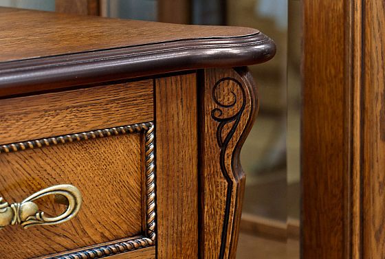 Стол письменный "Алези 2" массив и шпон дуба 5