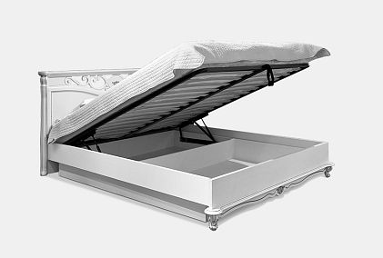 Кровать "Алези" с подьемным механизмом (низкое изножье)