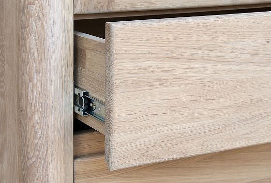 Шкаф с витриной 1-но дв. "Норд" (левый) массив дуба 3