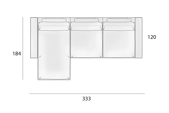 "Лофт" диван с оттоманкой  5