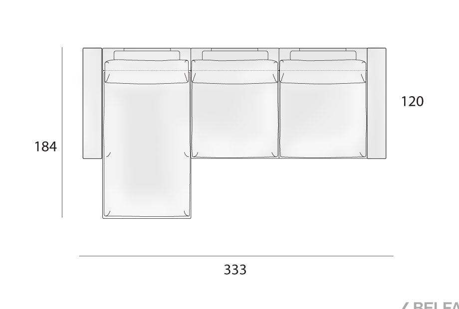 "Лофт" диван с оттоманкой 4