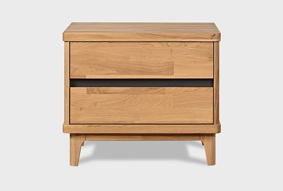 Тумба прикроватная "Уоллстрит" массив дуба, МДФ 9