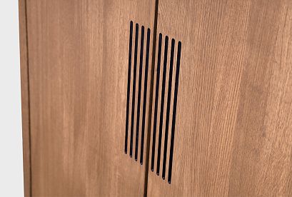 Тумба высокая "Бергамо"; американский орех