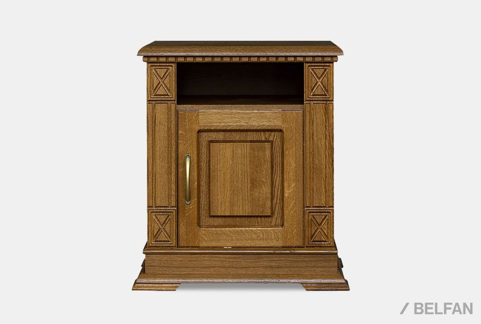 Тумба прикроватная "Верди Люкс" массив и шпон дуба 1