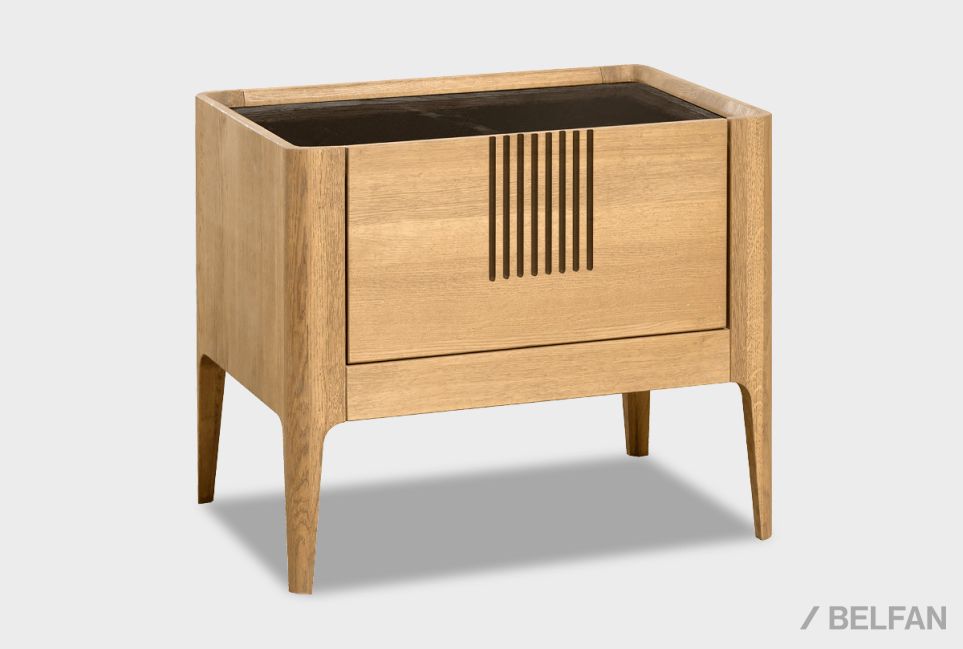 Тумба прикроватная "Бергамо" массив дуба 1
