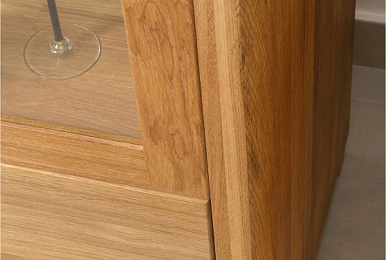 Тумба 2-х секционная "Норд" (высокая) массив дуба 3