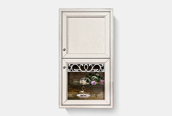 Шкаф навесной 2-х секционный "Тэфи" (правый) массив и шпон дуба 6