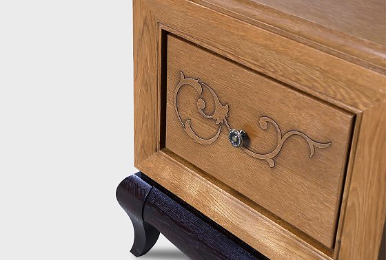 Тумба прикроватная "Соната" массив и шпон дуба 5
