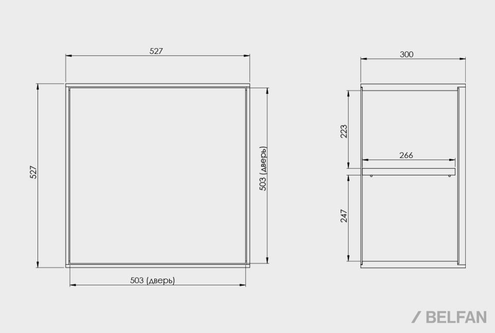 Модуль настенный "Монреаль" (стекло) шпон дуба, МДФ 7