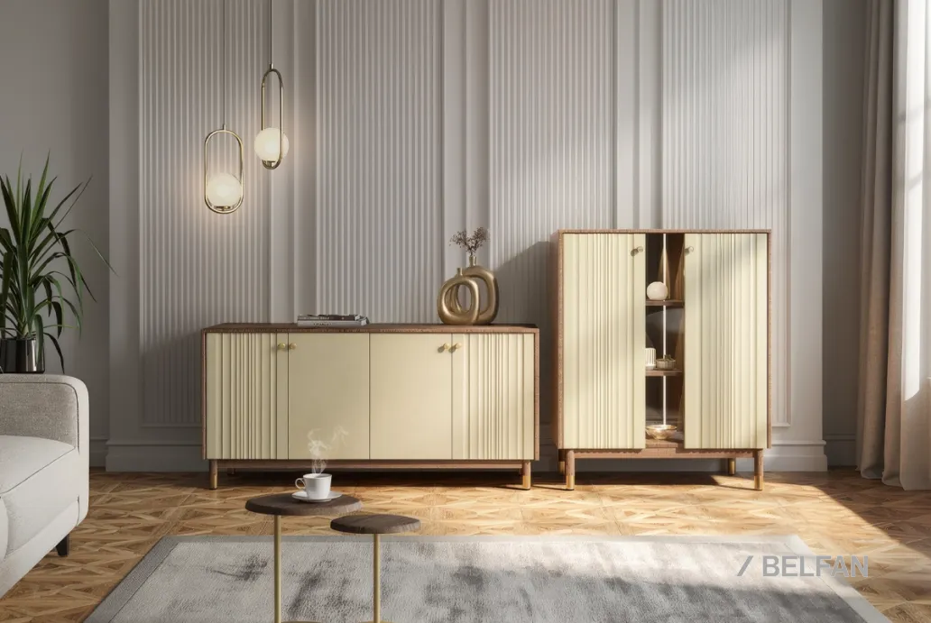 Гостиная «Меридиан» #2 к-торфяной дуб, ф-мускат