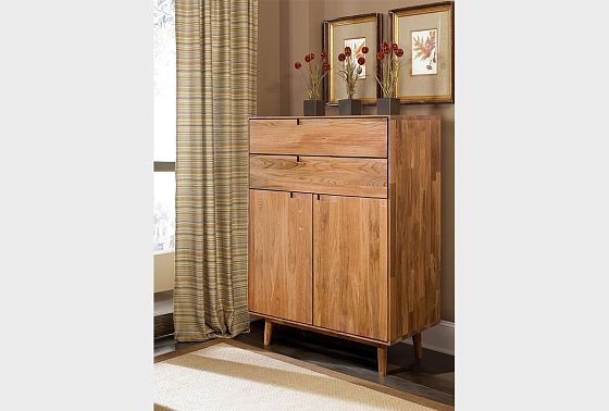 Тумба "Ирвинг" 2 высокая массив дуба 11