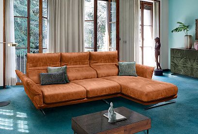 "Бенд" диван с оттоманкой; нераскл.; 2L6R; Salvador 09 (38623)+Salvador 09 (38623)+Salvador 09 (38623)+Salvador 16(38628(0); (гр. 1/МТХ)