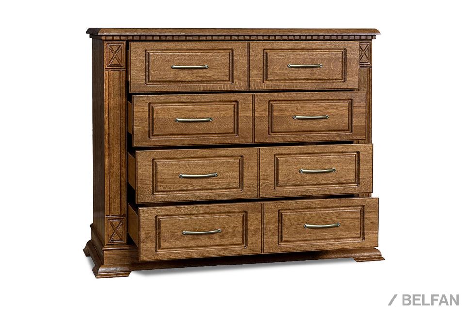 Комод "Верди Люкс" массив и шпон дуба 2