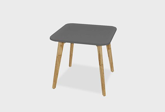 Стол журнальный "Уоллстрит" квадратный 262 массив дуба, МДФ 2