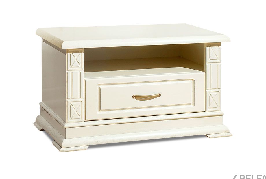 Тумба под ТВ "Верди Люкс ТВ1" массив и шпон дуба 2