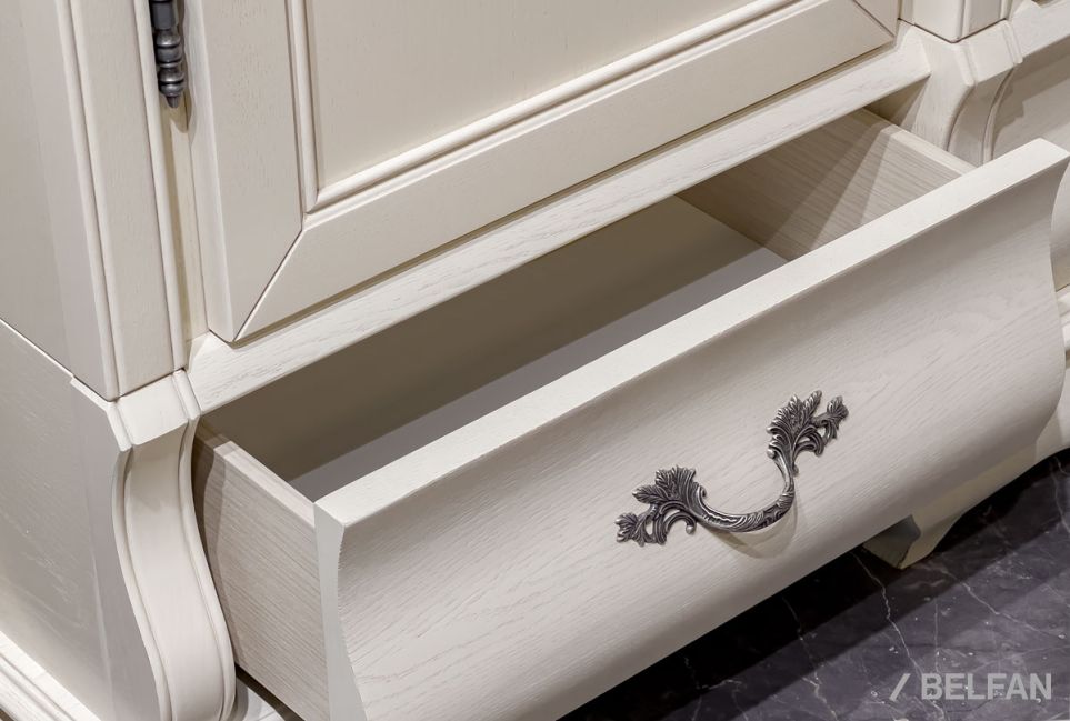 Шкаф для одежды "Тэфи" 4-х дв. без зеркала массив и шпон дуба 3