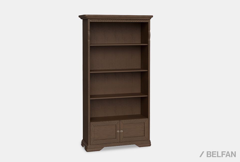 Стеллаж "Лика" массив и шпон дуба 1