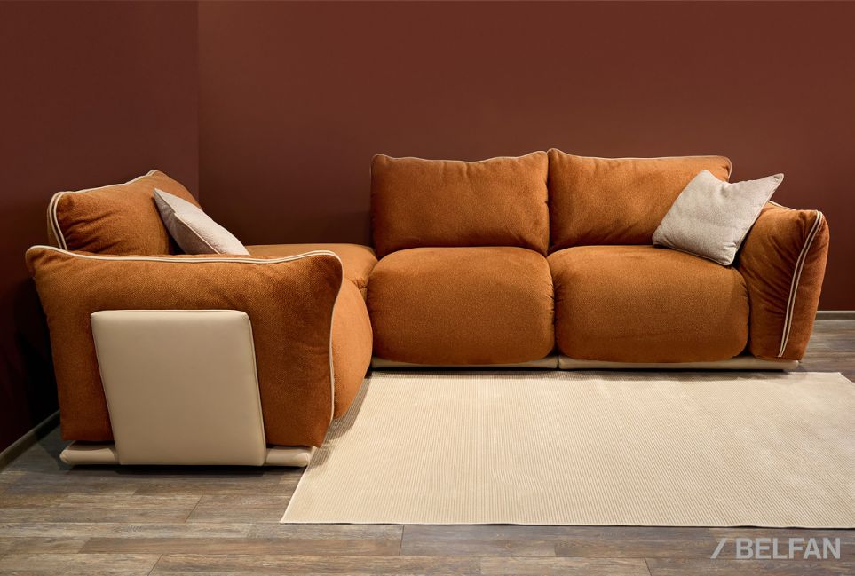 "Ферре" диван 3-х местный с пуфом 1
