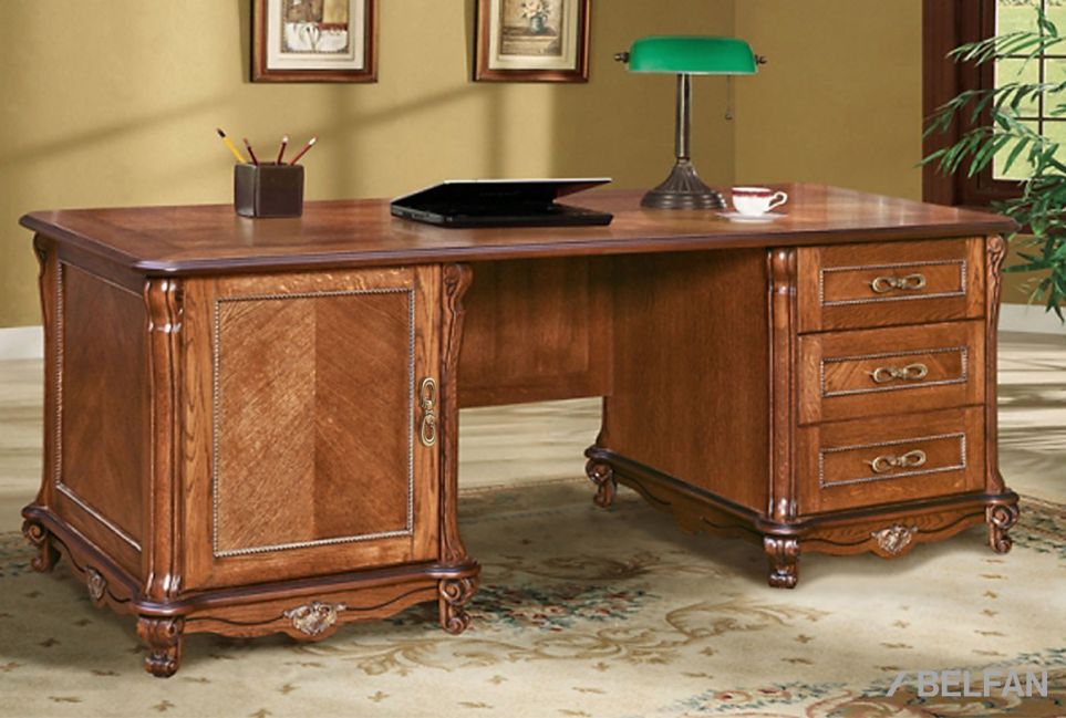 Стол письменный "Алези 2" массив и шпон дуба 3