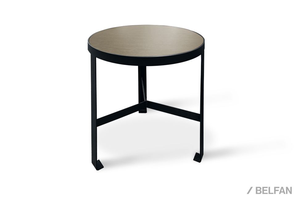 Стол журнальный "Collin" (круглый) малый массив и шпон дуба, МДФ 1