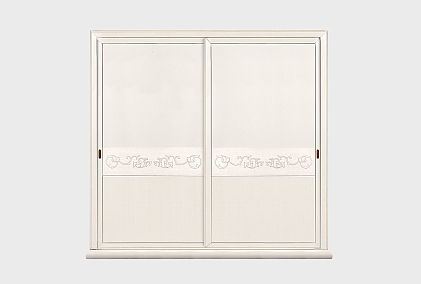 Шкаф-купе для одежды 2-х дв. "Соната" без зеркала (декор)