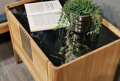 Тумба прикроватная "Бергамо"; дуб натуральный