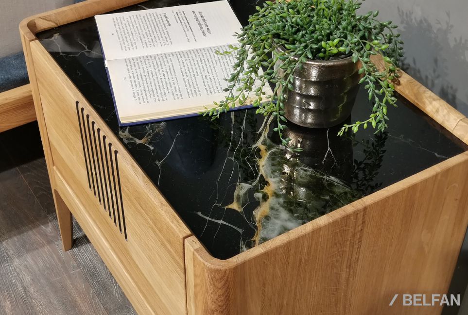 Тумба прикроватная "Бергамо" массив дуба 6