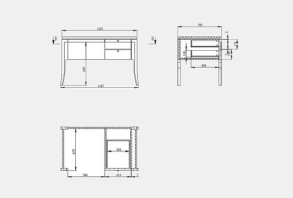 Стол письменный "Коста"