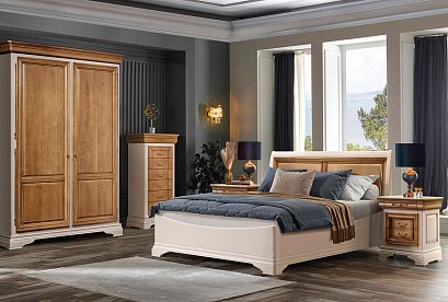 Комод "Оливия" высокий; *ММ-347-09; пудра