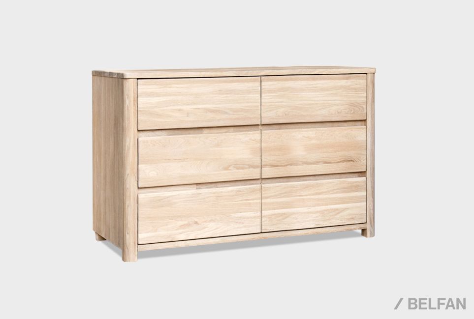 Комод 2-х секционный "Норд" массив дуба 1