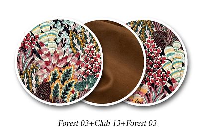 "Альберто" кресло; Forest 03+Club 13+Forest 03 (гр. 5/Турция/ТД)