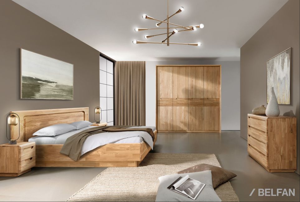 Шкаф для одежды 4-х дверный "Бремен" массив дуба 4